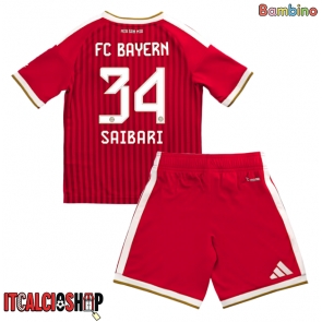 Bayern Munich Ismael Saibari #34 Prima Maglia Bambino 2026-27 Manica Corta (+ Pantaloni corti)